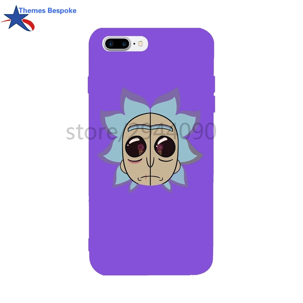 Рик и Морти для iphone 8 Plus 6S плюс ультра-тонкий защитную крышку iPhone 6/7/ 7 мягкая TPU