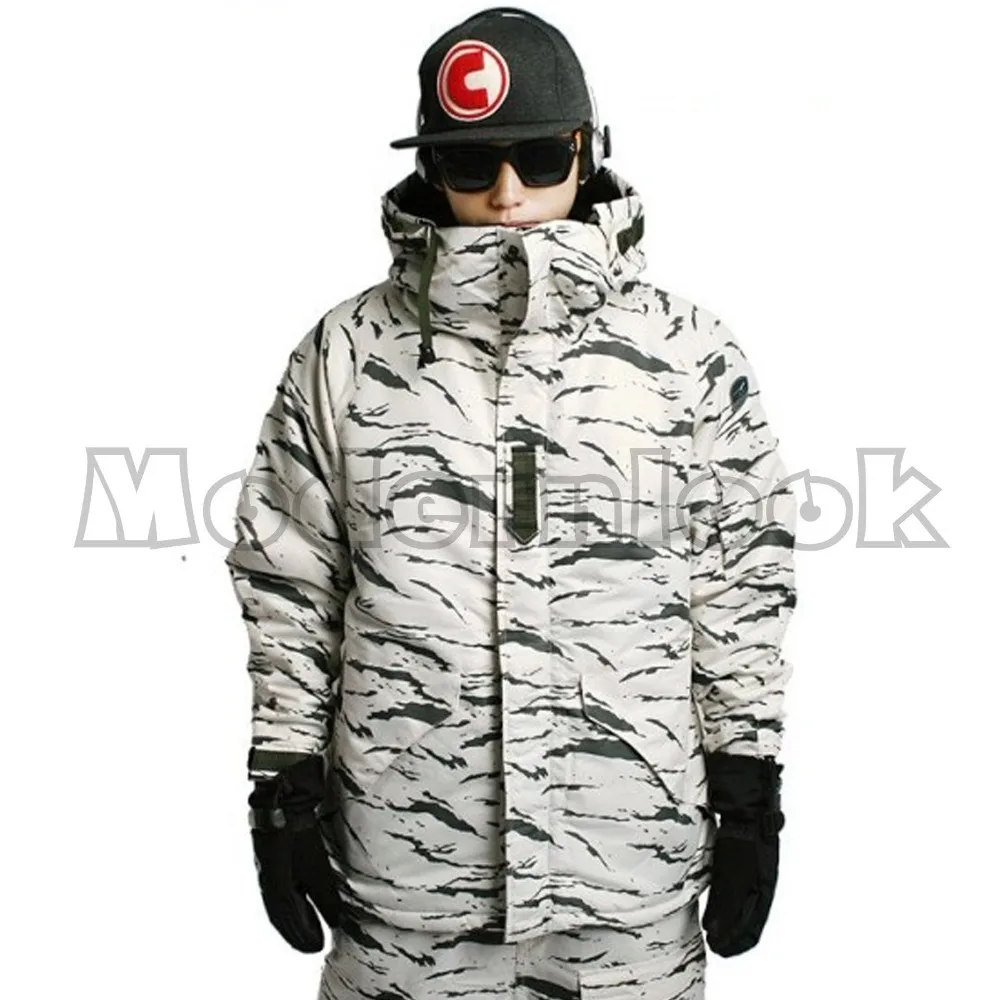 White Sand Jacket Новое издание "Southplay" Зимний непромокаемый Лыжный Сноуборд(куртка или брюки)-белый песок - Цвет: White Sand Jacket