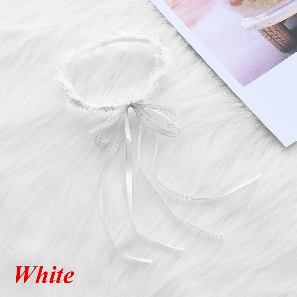 white 1 шт., цветочные кружевные подвязки, пояс, леггинсы, кольцо на подтяжках, женская мода, бант, сексуальное нижнее белье, свадебные носки, эластичная петля - Цвет: white