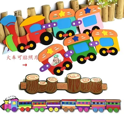 2 шт. нетканые декоративные мультфильм поезда детский сад классная комната