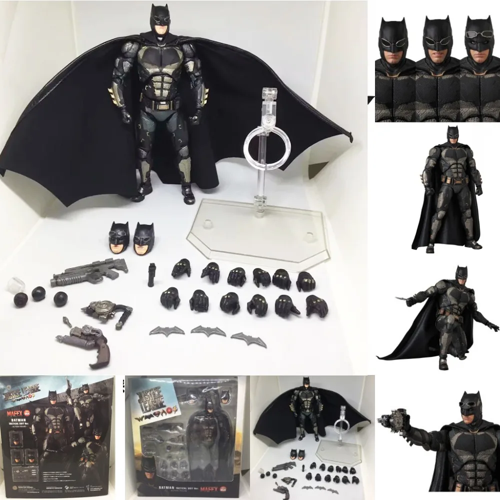 Темный рыцарь DC Лига Справедливости Mafex 064 056 Бэтмен Тактический Костюм версия