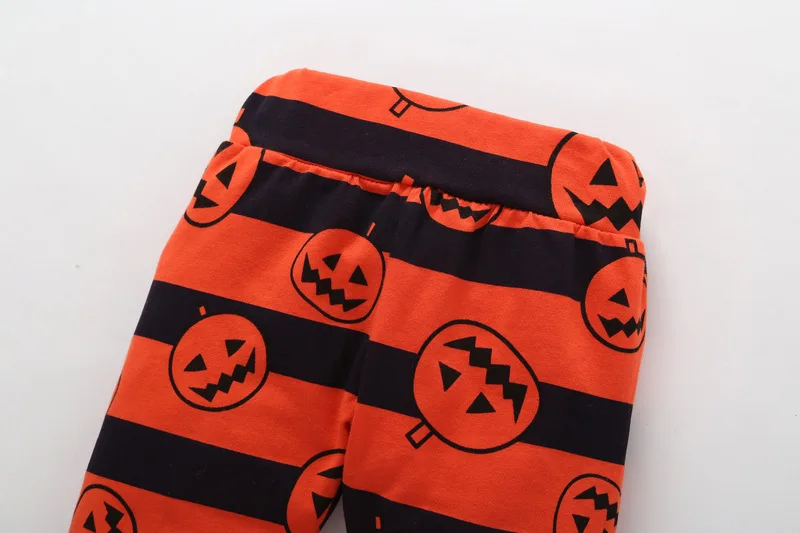 KIDLOVE Halloween Pumpkin Newborn Clothing Set Baby Letters Printed Rompers Pants Hat 3pcs/suit Outfits for Unisex ZK30 | Детская одежда