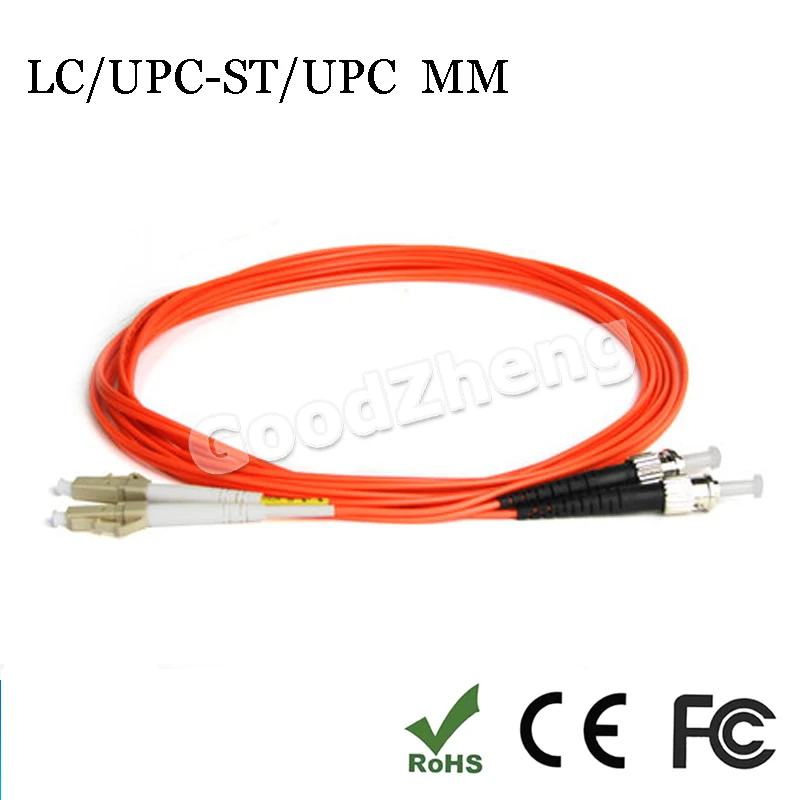 1 Paar LC/UPC-ST/UPC glasvezel patch snoer jumper kabel, MM, multi-mode duplex 62.5/125, 3 M/5 M/10 M/15 M Thuis Elektrische Draden