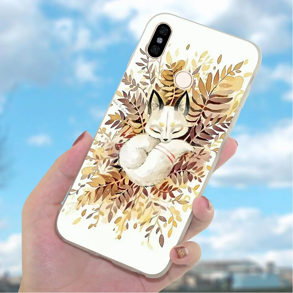 Мягкий ТПУ чехол для телефона Xiaomi Mi 9 Fox Snow Case A2 Lite A1 9se Redmi 5A 4X 4A 5 Plus Prime 6A Note 6 Pro 8