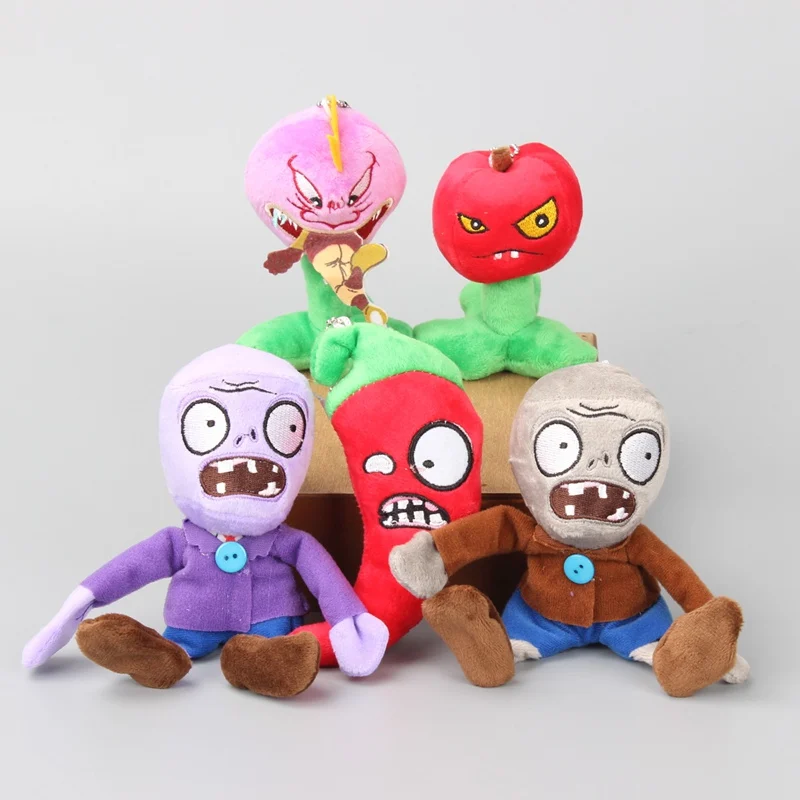 14 шт. высокого качества PVZ Растения против Зомби мягкие плюшевые игрушки куклы, детский подарок фигурка модель игрушки подарок для детей Рождество