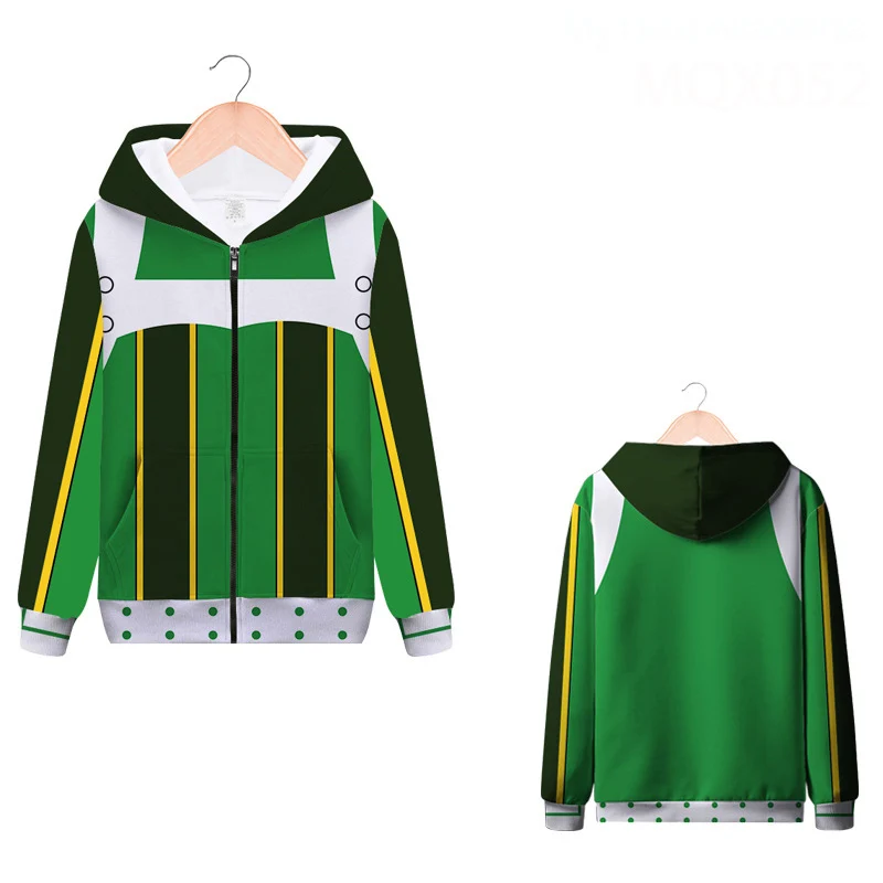 My Hero Academy химико Тога Midoriya Izuku Todoroki Shoto куртка с капюшоном Толстовка для косплея костюм для мужчин и женщин толстовка уличная одежда