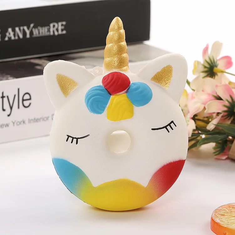 Jumbo Kawaii мягкие Мультяшные галактические чашки Единорог сжимает мороженое большой PU мягкие медленно поднимающиеся Ароматические сжимаемые игрушки антистресс - Цвет: 11.5cm height-r