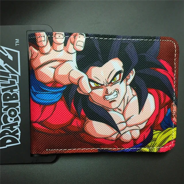 Мужской холщовый кошелек DRAGON BALL держатель для карт с изображением персонажа