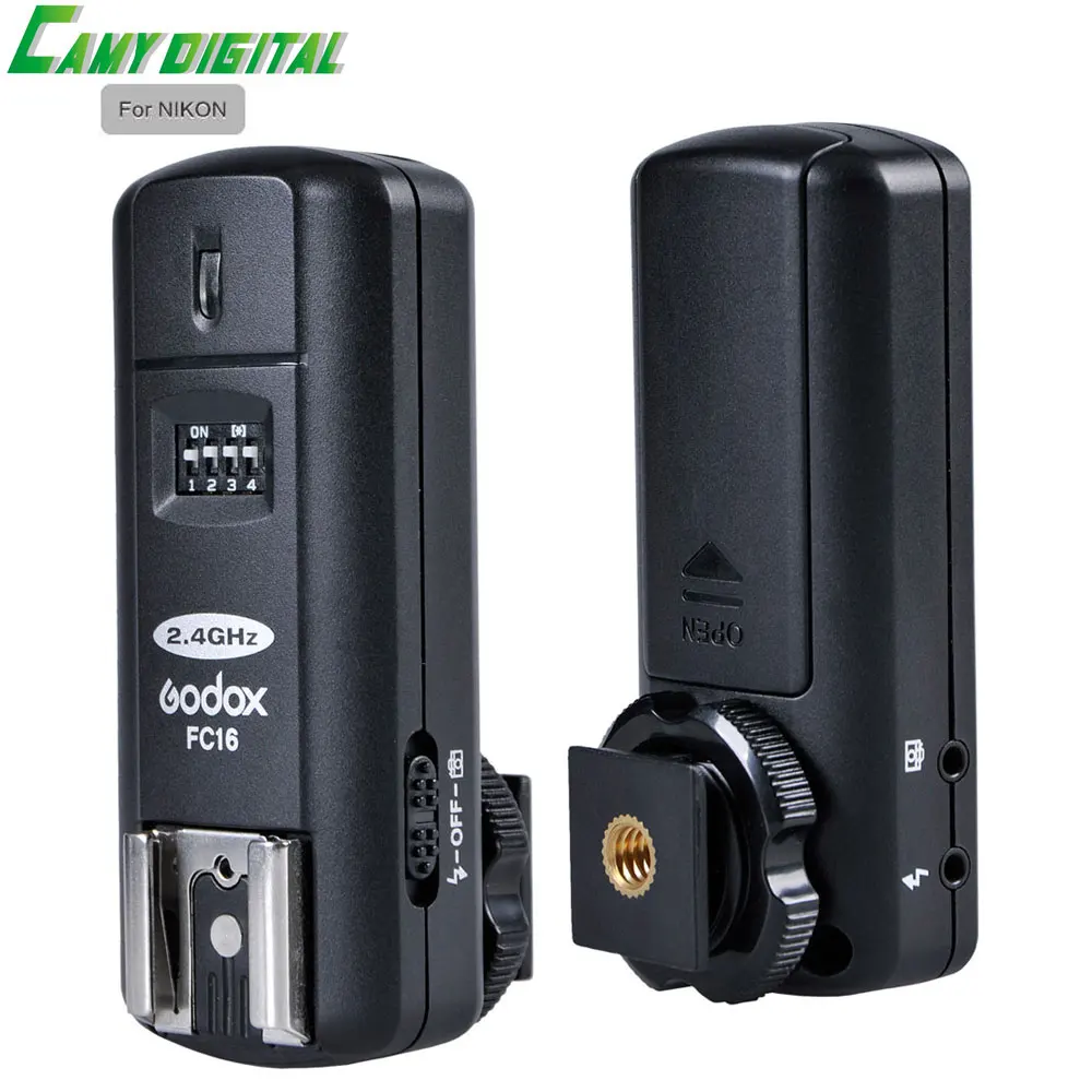 Godox 2.4g беспроводное устройство Studio Flash/вспышки Speedlite/спуск затвора 3in1 триггер FC 16