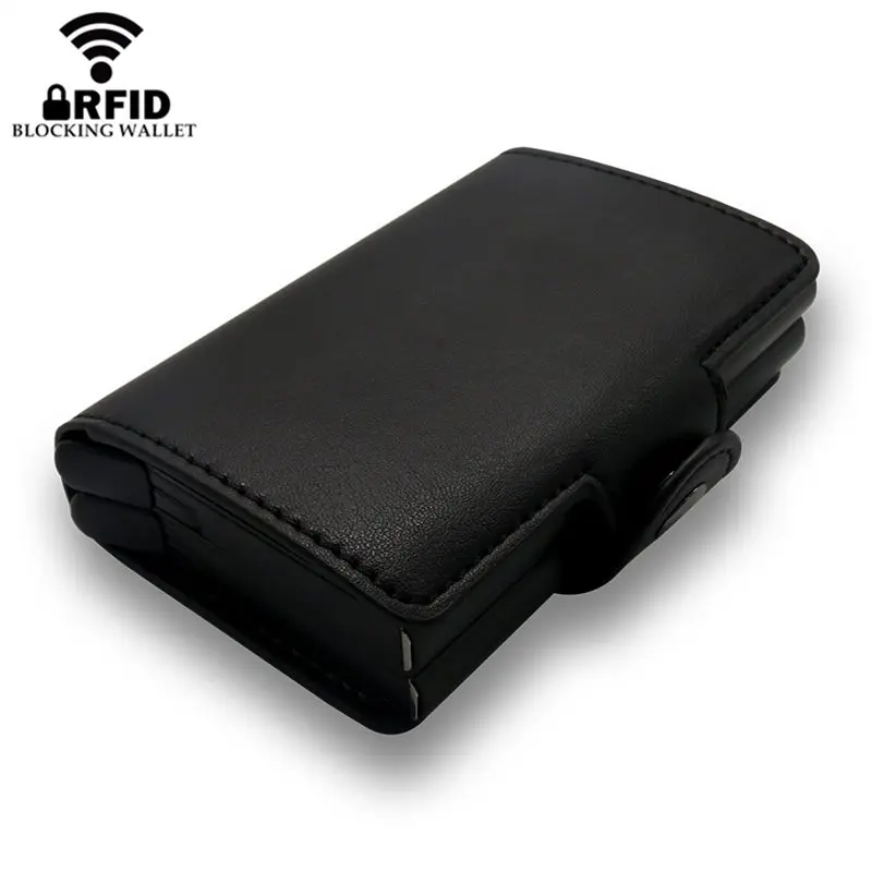 Bisi Goro, металлические держатели для кредитных карт, Rfid, автоматический набор карт, Ретро стиль, бизнес, 2, алюминиевый кошелек, новые, бизнес держатели для ID карт