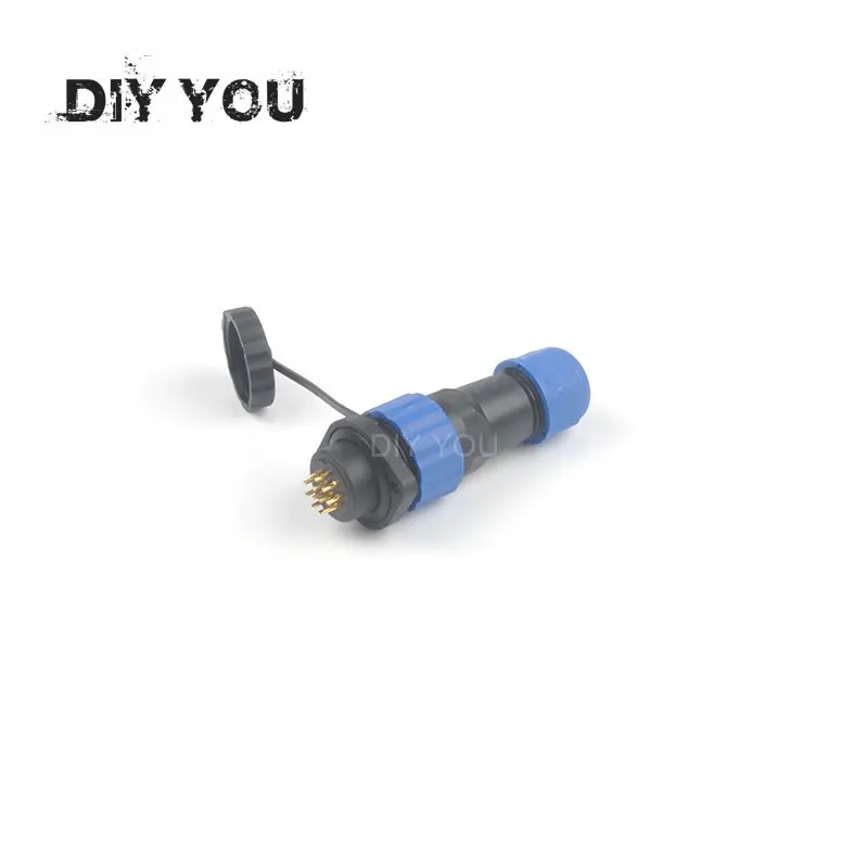 SP16 IP68 водонепроницаемый док авиационным соединителем с разъемом «папа» и муфтовый стыковочный переводник 2/3/4/5/6/7/9 контактный разъем для монтажа в панель Кабельный разъем