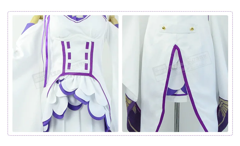 

Re:ZERO Starting Life in Another World Emilia elf cosplay costume Life in a different world from zero, ReZero