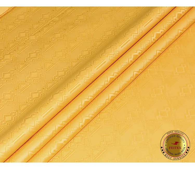 Африканский жаккард Дамасская морская парча Базен Riche ткань хорошего качества