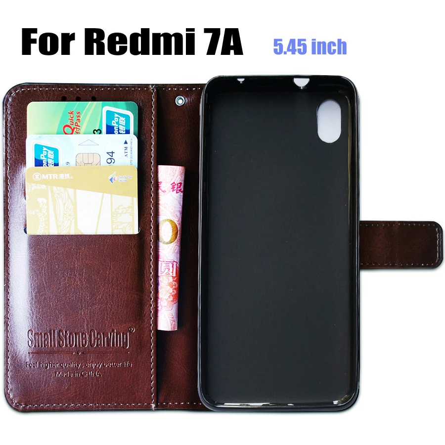 Чехол для Xiaomi Redmi 7A, мягкий силиконовый чехол из искусственной кожи с откидной крышкой, чехол для телефона Xiomi Redmi 7A с магнитным держателем для карт