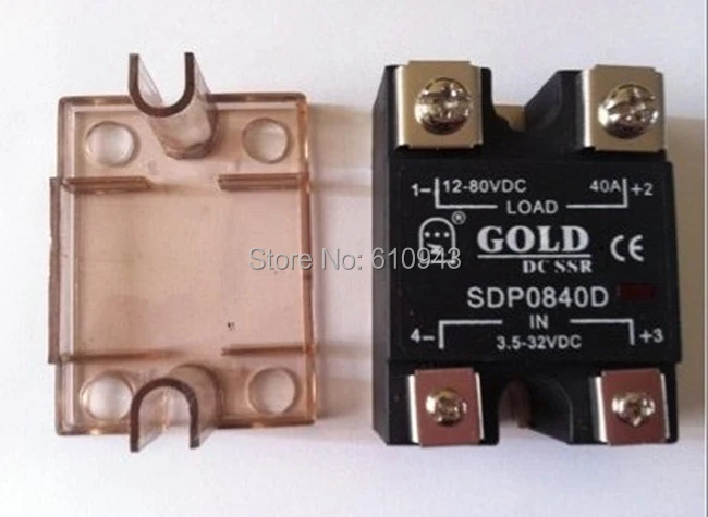 SDP0840D 40A SSR напряжение нагрузки: 12-80VDC управление votlage: 3 5-32VDC или 5-32vdc Бесплатная