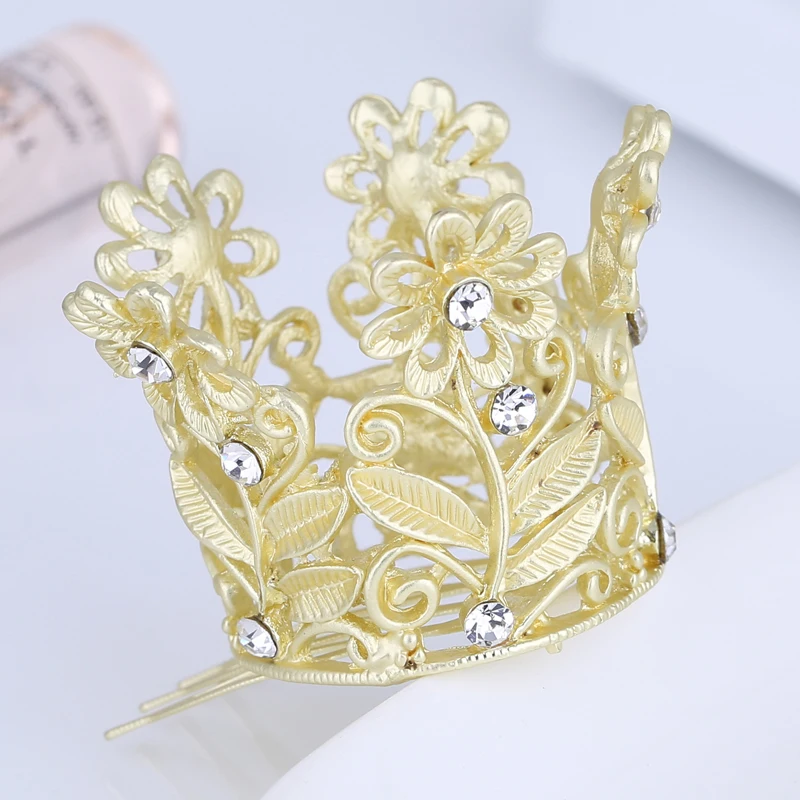 TDQUEEN тиары и короны Позолоченные Свадебные расчески для волос ювелирные изделия