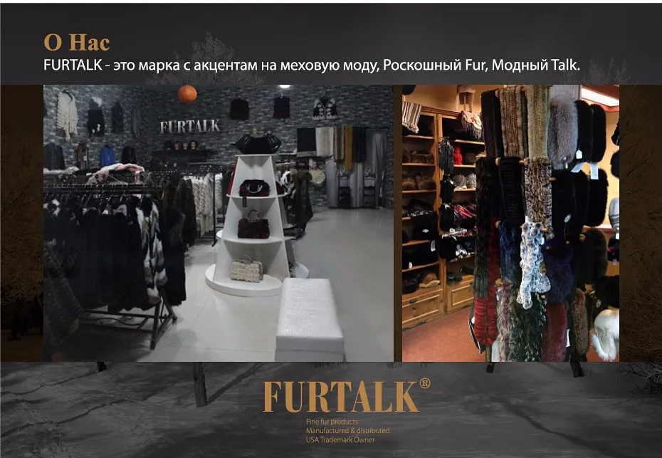 FURTALK Шубы из Натурального Меха Норки Высокое качество Реальных Природных Норки Пальто Женское Зиму Норки шуба норковая