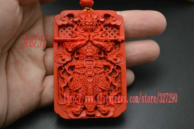 5 комплектов красный циннабар китайский Эр Ланг резная подвеска Молитва Мала