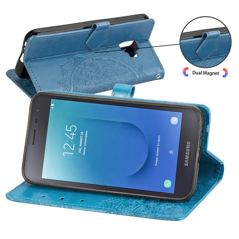 Для Samsung Galaxy J2 Core, кожаный чехол-кошелек, чехол для телефона Samsung Galaxy J2 Core J260G J260 SM-J260G J2 core, чехол с откидной крышкой