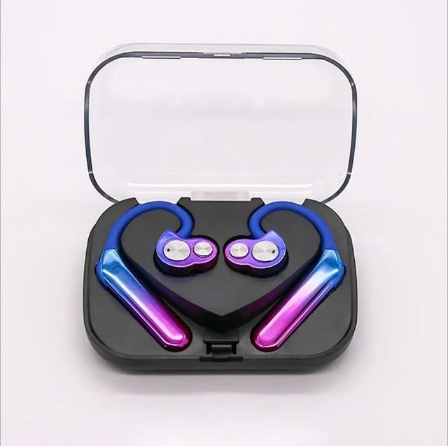 aurora double Bluetooth наушники, беспроводные наушники, спортивные мини bluetooth гарнитуры, наушники с шумоподавлением, наушники с микрофоном - Цвет: aurora double