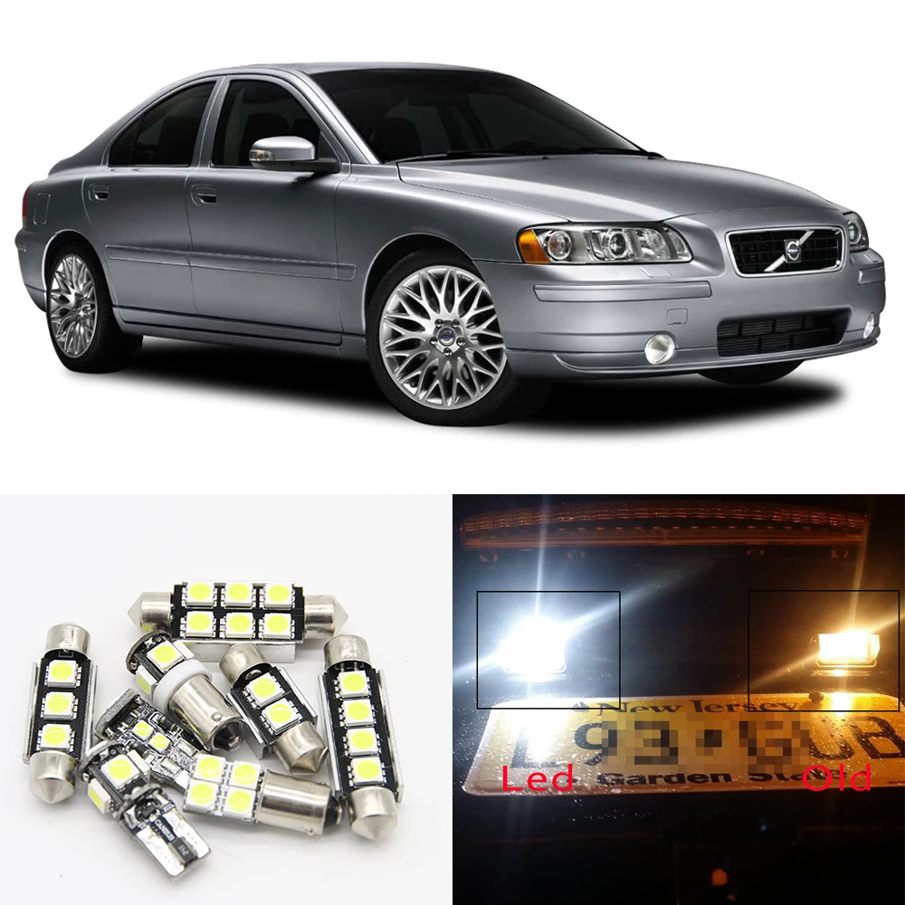 19 шт. белый без ошибок светодиодный интерьер свет комплект для 2000 2009 Volvo S60 седан