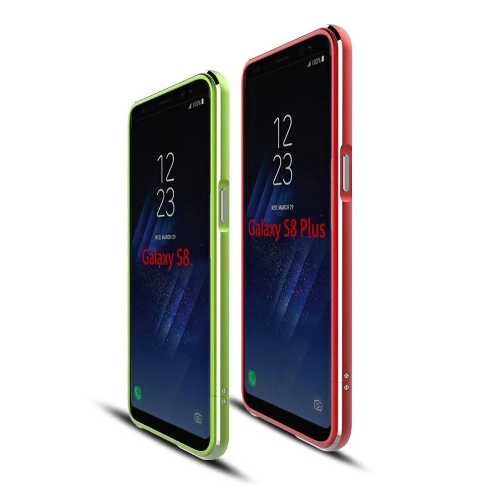 Чехол бампер для Samsung Galaxy S8 алюминиевый металлический Ультратонкий чехол Plus