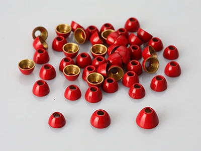 red Конусные головки для системы связывания труб, материалы для завязывания мушек; 50 шт - Цвет: red