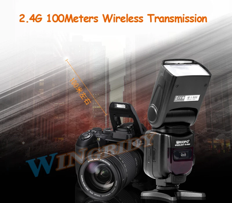 Универсальный светильник-вспышка Triopo TR-950 Speedlite для Fujifilm Olympus Nikon Canon 650D 550D 450D 1100D 60D 7D 5D DSLR камер