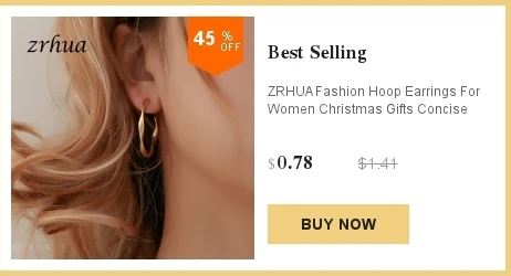 ZRHUA персонализированные ювелирные украшения фигурки золото/металл серебристого цвета серьги Современный модный зажим серьги для женщин Подарки для девочек на день рождения