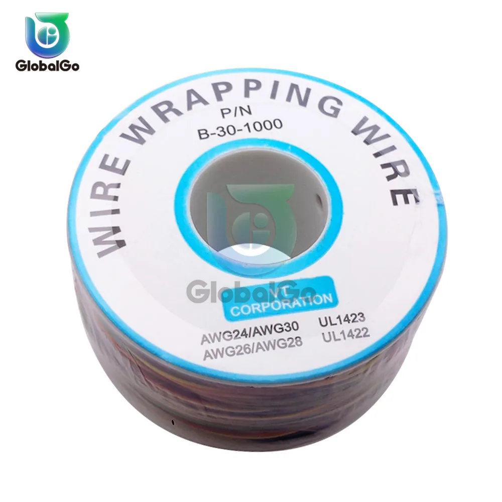 B-30-1000 UL1423 UL1422 Цветной 24AWG 26AWG 28AWG 30AWG провод обмоточный провод 0,25 мм Луженая Медь прочные из ПВХ кабельные перемычки