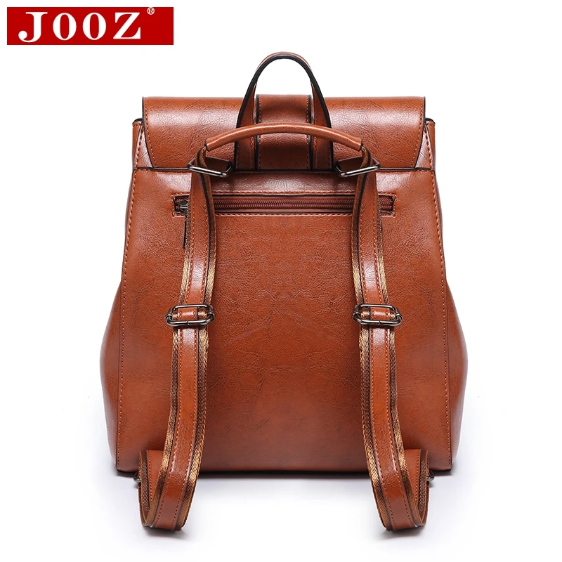 JOOZ высокое качество унисекс кожаный рюкзак Повседневный женский рюкзак дорожные рюкзаки для подростка Женская Мужская Студенческая сумка