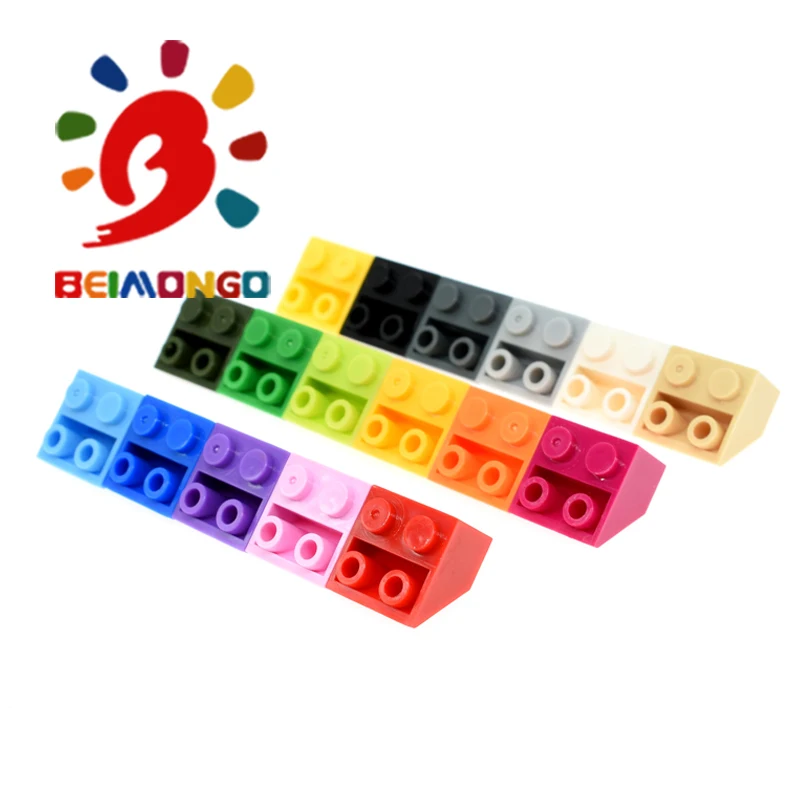 Бесплатная доставка! BEIMONGO строительные блоки черепица 2x 2/45 перевернутый