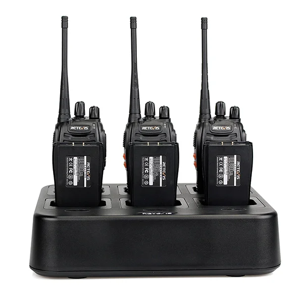 6 шт. Retevis H777 двухсторонняя рация+ шестиходовое зарядное устройство VOX UHF портативная рация трансивер для отеля/ресторана