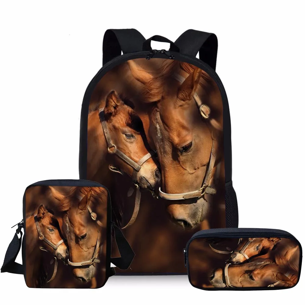 5020CEK FORUDESIGNS/Детский рюкзак для школы Crazy Horse 3D печать Школьные сумки Дети 3 шт./компл. школьный рюкзак для девочек школьная сумка для мальчиков Bolsa - Цвет: 5020CEK