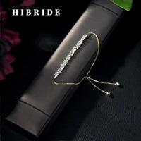 hibride luxurious zircon braceletfashion classic clear crystal fashion style bangle cubic zirconia for woman and girl b 62