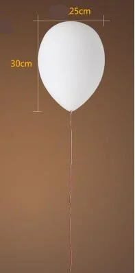 white D25CM Детская игрушка, современные потолочные лампы, цветные воздушные шары, потолочные светильники для гостиной, спальни, детской комнаты, балконное освещение - Цвет корпуса: white D25CM