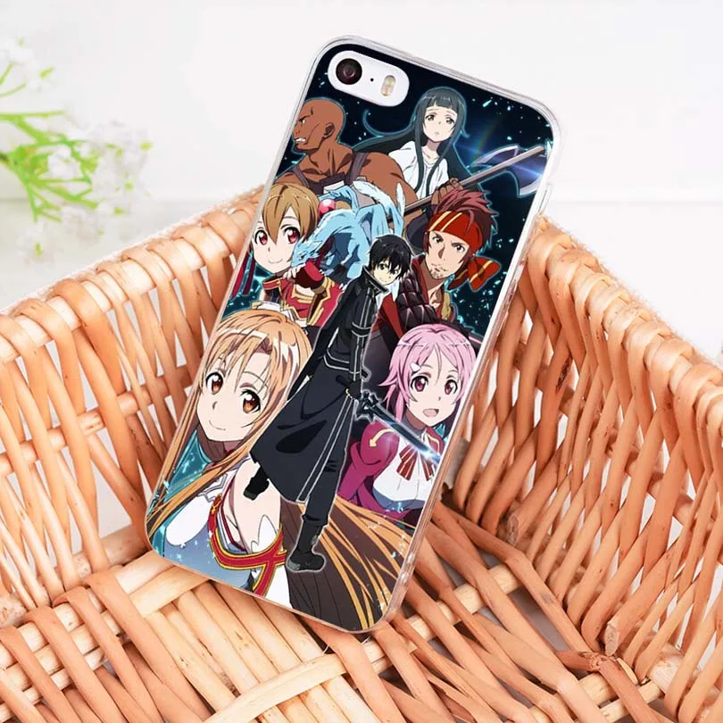 MaiYaCa Sword Art Online SAO Anime Manga Новое поступление Ультратонкий чехол для телефона iPhone 8 7 6