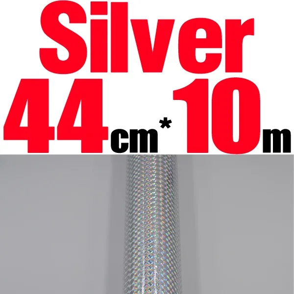 44cm 10m Silver MNFT 1 рулон, жесткие приманки, меняющие цвет, наклейка, Голографическая клейкая пленка, вспышка, лента для изготовления приманки, материал для завязывания мушек - Цвет: 44cm 10m Silver