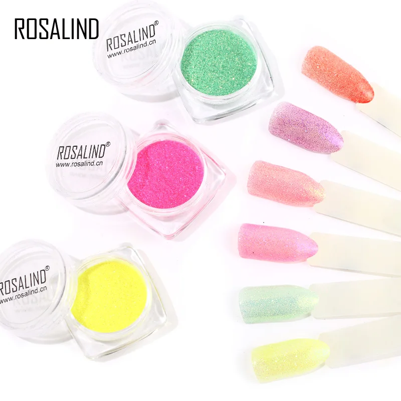Маникюрный порошок ROSALIND блестящий для ногтей 1 шт. полировка хромированный УФ