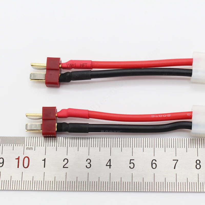 5 шт./лот штекер Tamiya Female to Dean 14 AWG силиконовый провод Соединительный адаптер 60 мм
