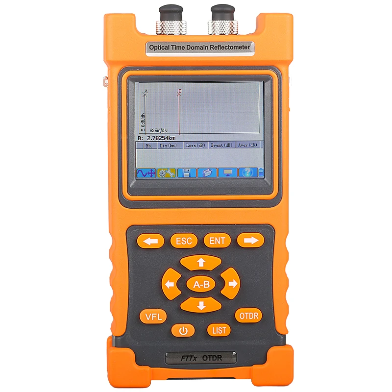 Портативный SM OTDR 1310 нм/1550 нм 28/26 дБ или 32/30 с 2 мВт VFL сенсорный экран 70 км ~ 80