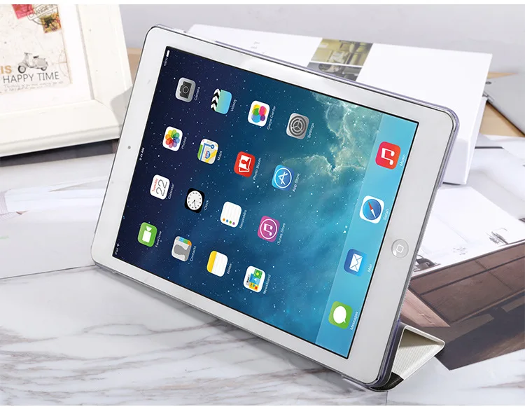 Ультра тонкий чехол подставка из искусственной кожи с рисунком для iPad 9 7 2017 2018 A1822