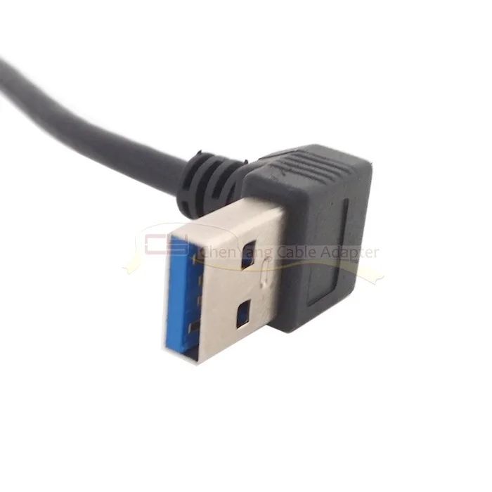 Направленность вниз правый угол 90 градусов разъем USB 3 0 A к разъему Micro B левый