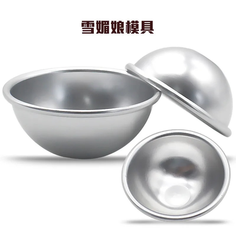 6PCS Aluminum Alloy Ball Shape Cake Mold Baking Tools Chocolate Bomb Molds Candy Jelly Ice DlY Mould 6.5/5.5/4.5cm CT1090 | Дом и сад