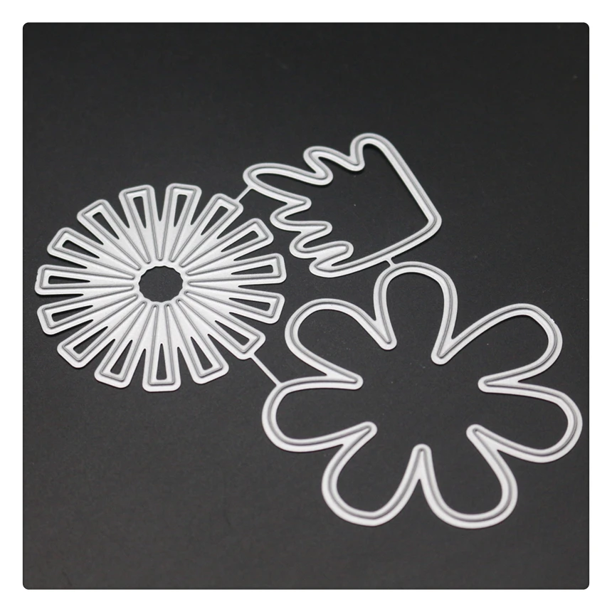 YINISE металлические режущие штампы для трафареты скрапбукинга цветок лист