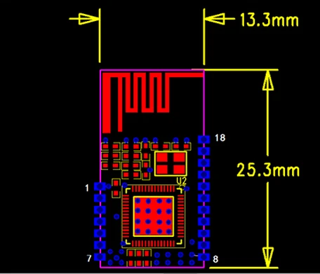 

Free Shipping! AT-05 Bluetooth to serial adapter module slave device 51 single communication module