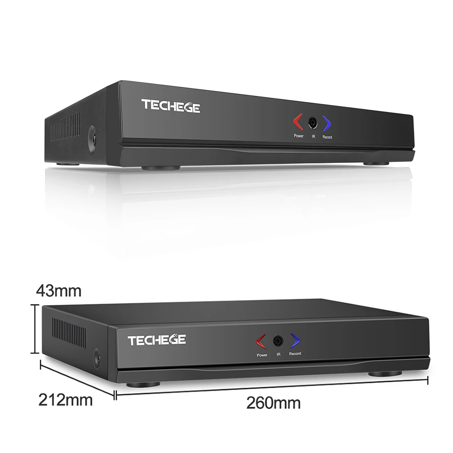 Techege 8CH 1080 P POE NVR HD 48 В реального PoE сети видео IEEE802.3af для ip-камер ONVIF FTP P2P облако XMeye CCTV