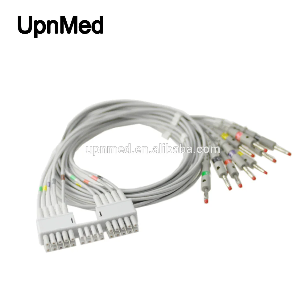 Compatibble martara Eli230 10 свинцовых ЭКГ/ЭКГ проводов Разъем Banana 4 00 IEC |