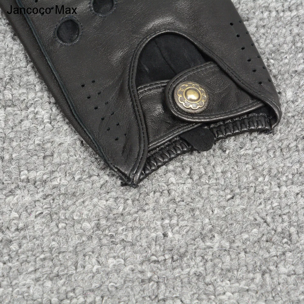 Jancoco Max Новые мужские Роскошные настоящие перчатки из оленьей кожи осень зима модные варежки для вождения перчатки из натуральной кожи Топ S7198