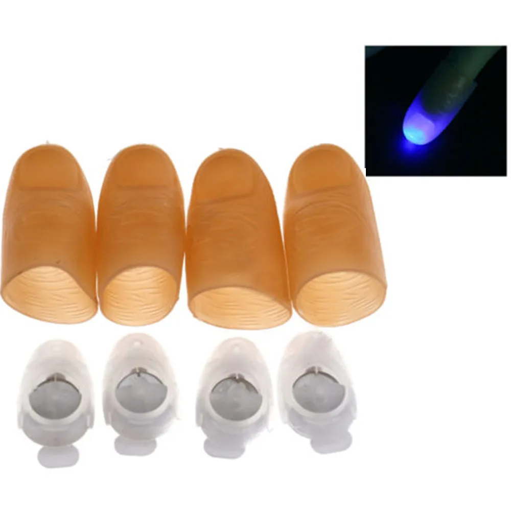 4pcs Funny Party Light Thumbs Props Fingers Trick Appearing Close Up Lamp | Игрушки и хобби